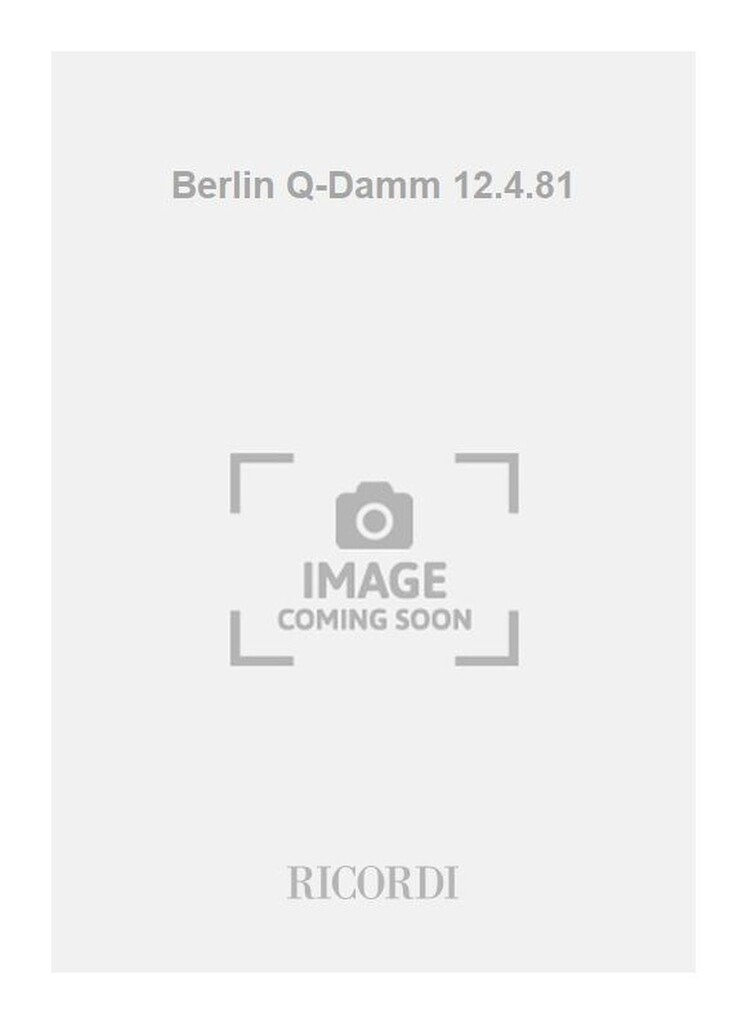 Berlin Q-Damm 12.4.81